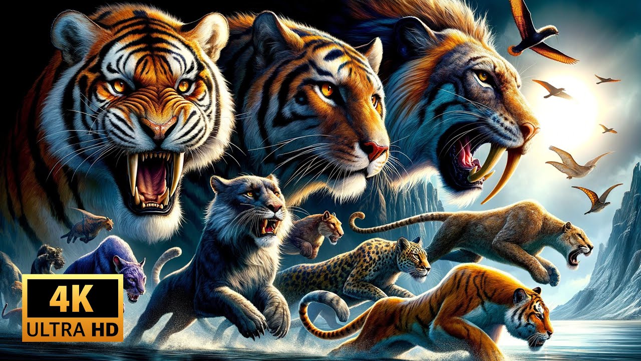 Top 10 Prehistoric Cats - Top Predators of the Ancient World!