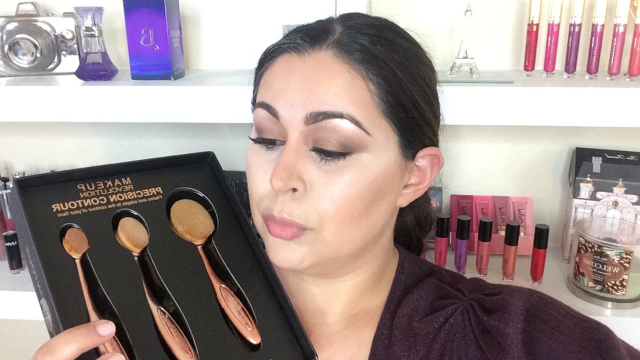 Makeup Revolution Precision Contour Brushes Review Demo | JasminHuerta