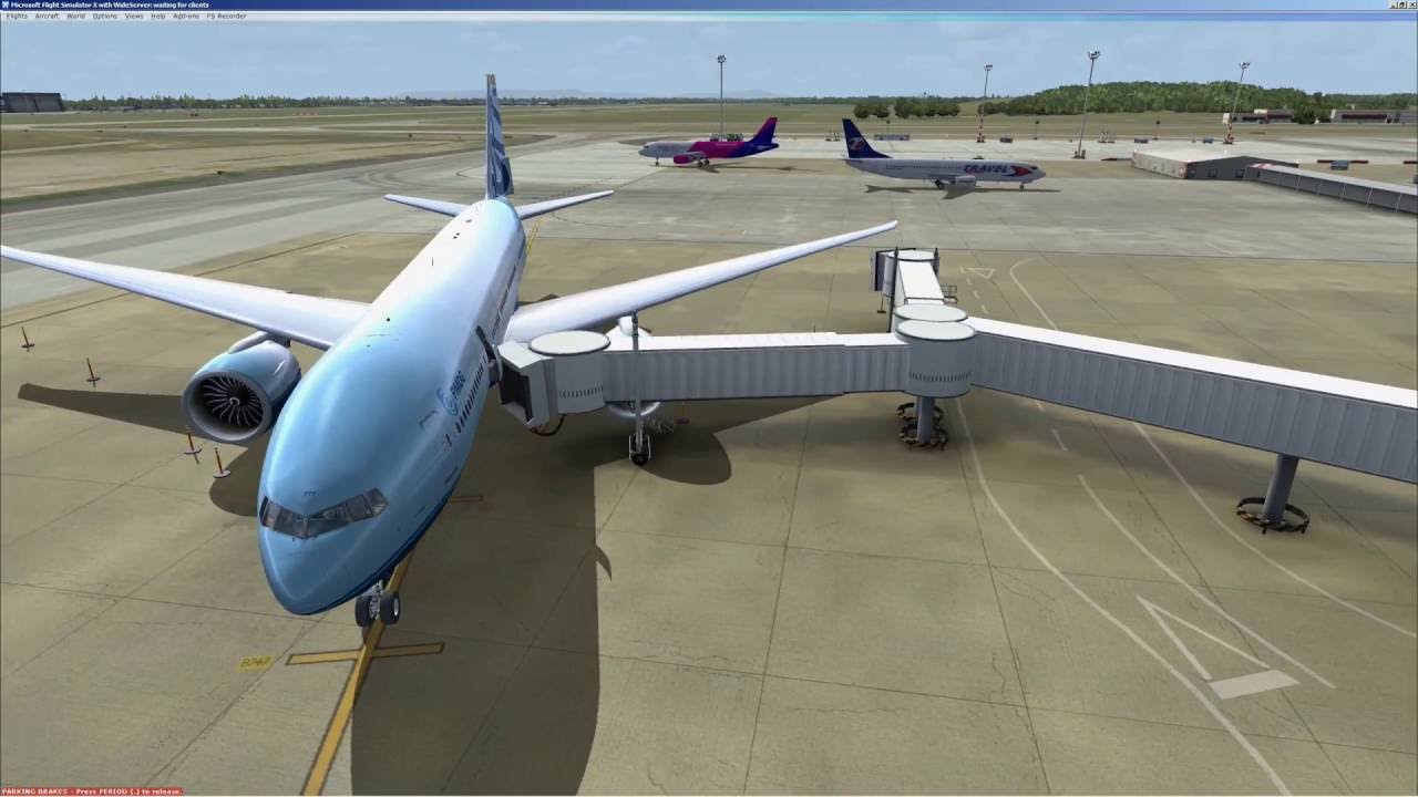 FSX | PMDG | Boeing 777 | FS2Crew voice control | Procedure check list | LHBP - ULLI | Manual