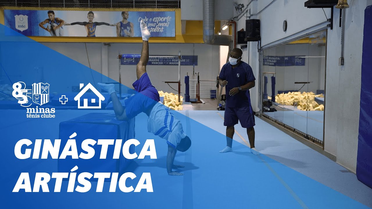 Minas com Você em Casa | Aula de Ginastica Artística - Parada de mãos