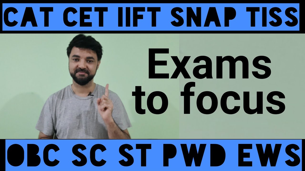 Reserved Category. Exams to focus on. SC ST OBC EWS PwD.