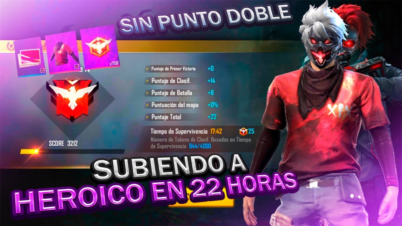 SUBIENDO A HEROICO EN 22 HORAS // HIGHLIGHTS TEMPORADA #19 FREE FIRE