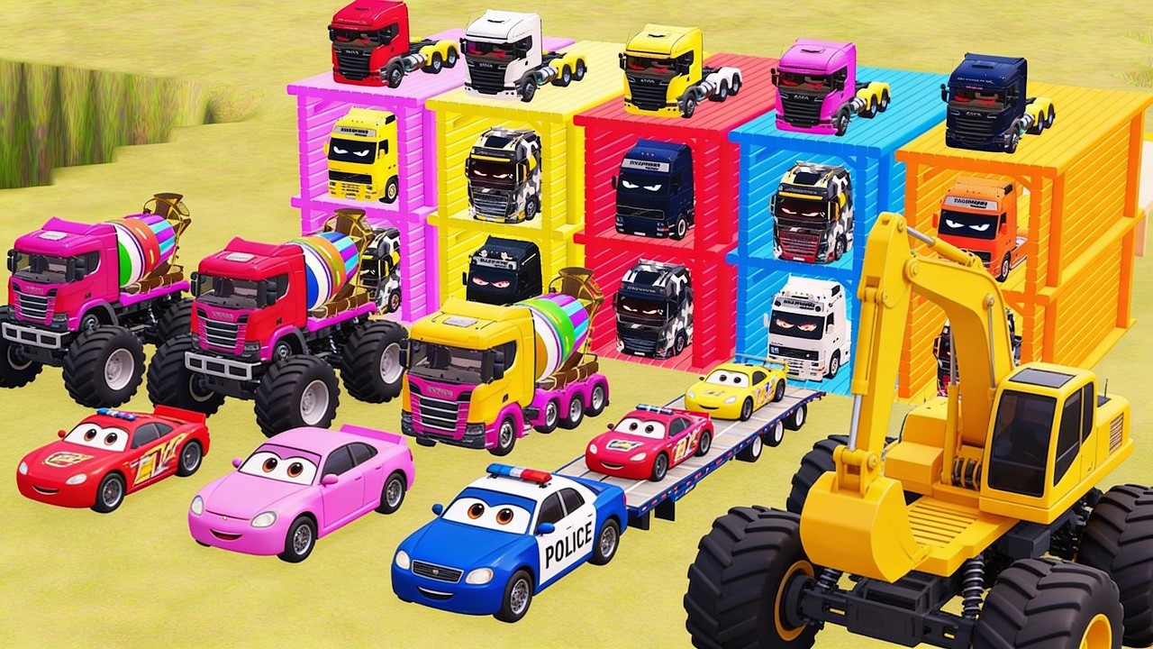 GIANT DUMP TRUCK VS MAN VS CYBER VS ELECTRIC TRUCK IN TEARDOWN VS FS22 - WHICH IS BEST?