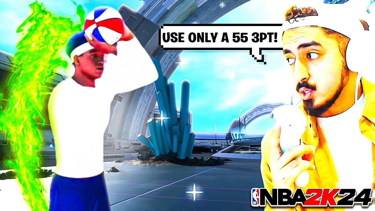 TYCENO CHALLENGED ME TO USE A 55 3PT IN NBA 2K24 AND THIS HAPPENED
