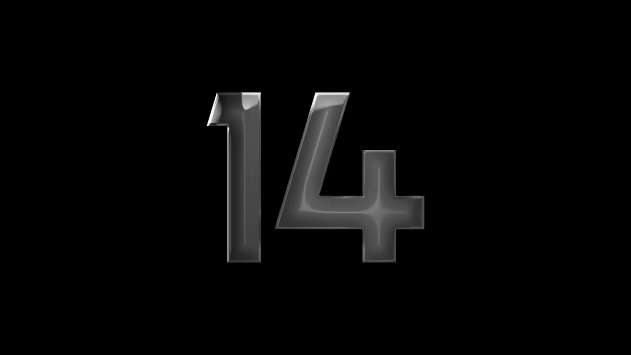 Fact number animation 1 20 reflection