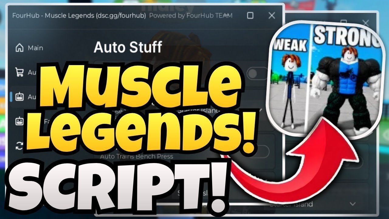 Muscle Legends SCRIPT - Auto Farm, Kill Aura, Auto Rebirth & Glitch Pets! (Mobile & PC) NO KEY!
