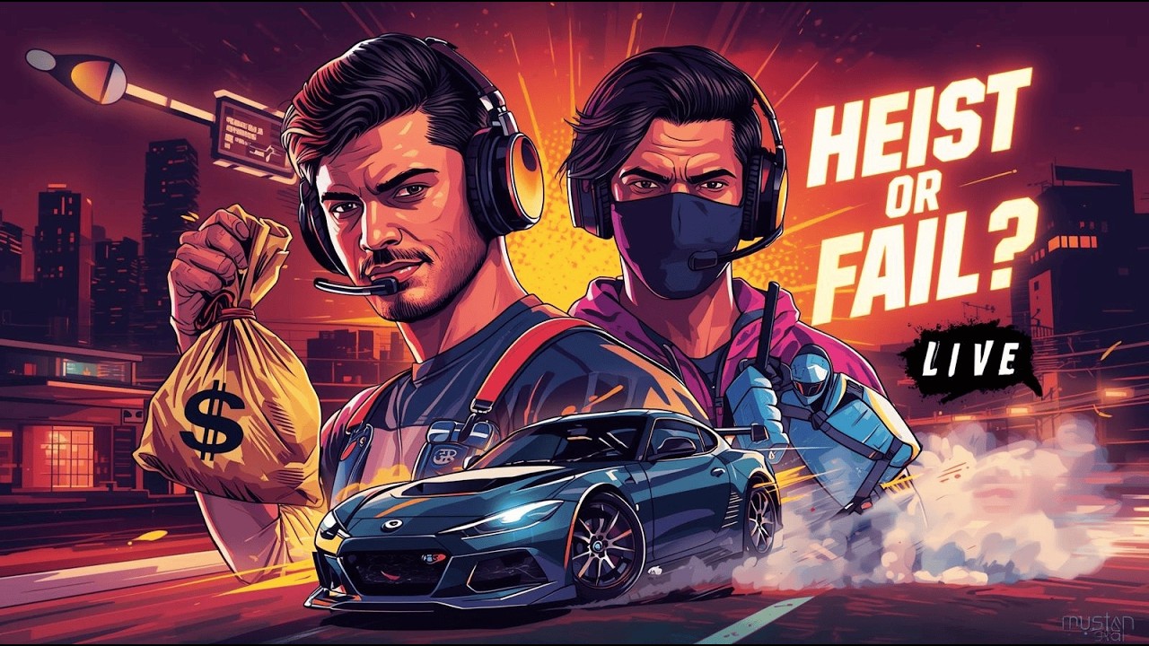 GTA 5 LIVE 🔴 Sale Missions, Crazy Races & 2 Heists With My Friend  Full Fun Stream #gtaonlineheists