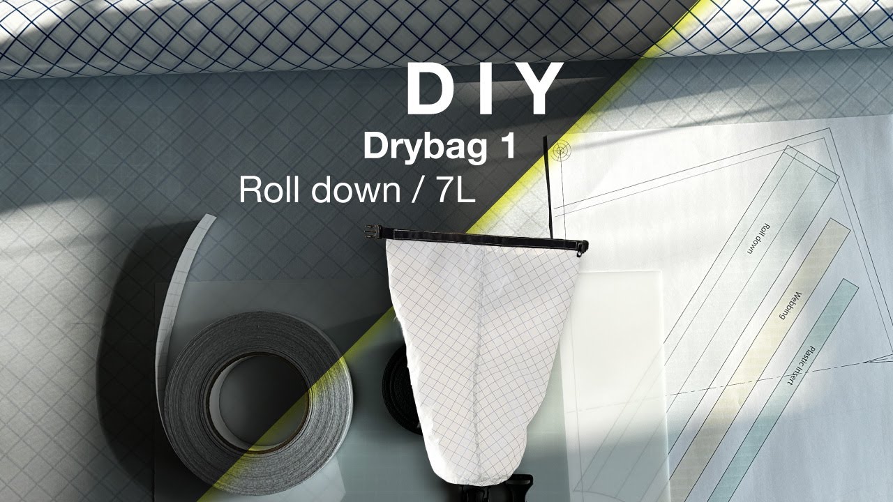 DIY Drybag 1 - 100% waterproof - 7L - roll down + FREE PRINTABLE
