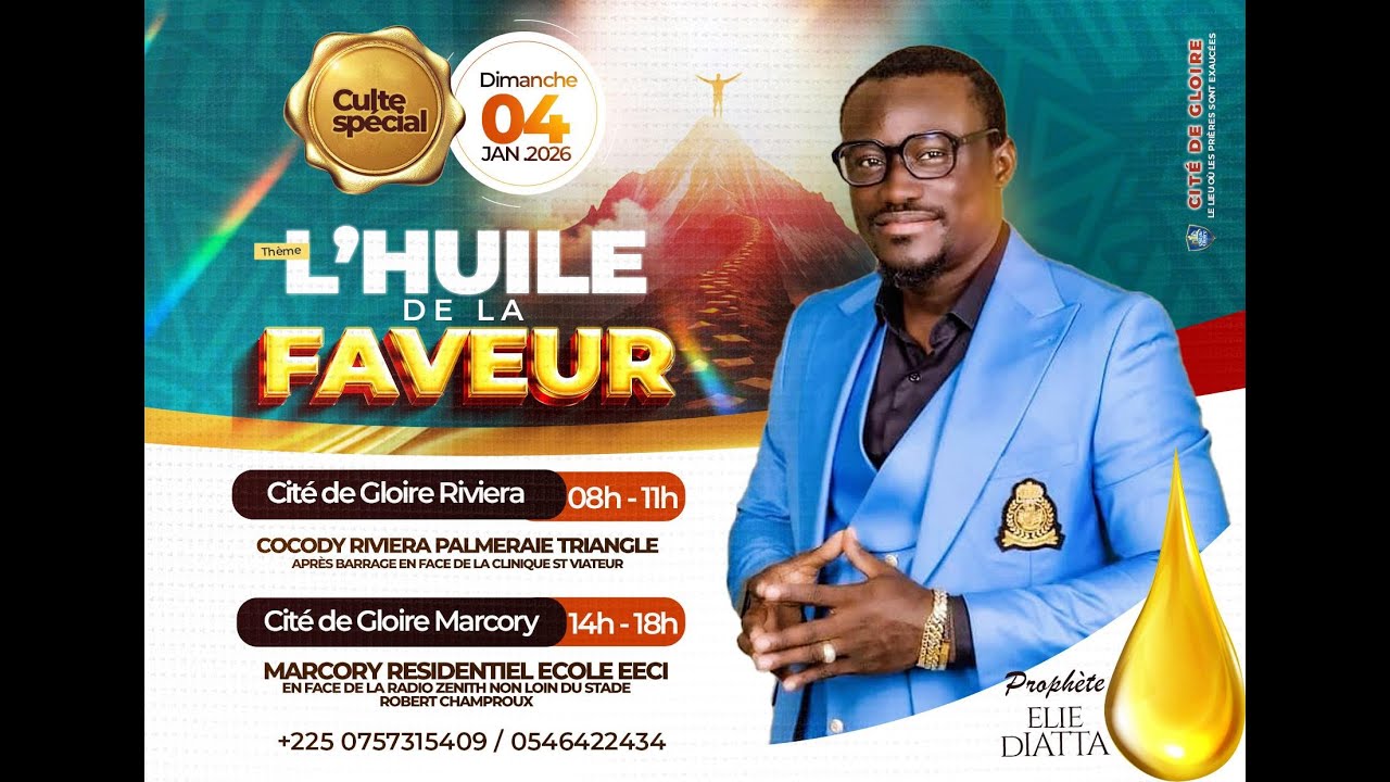 07 jours de jeûnes et prières- Session du soir : Jour 5 Thème:"La faveur pour ma famille"