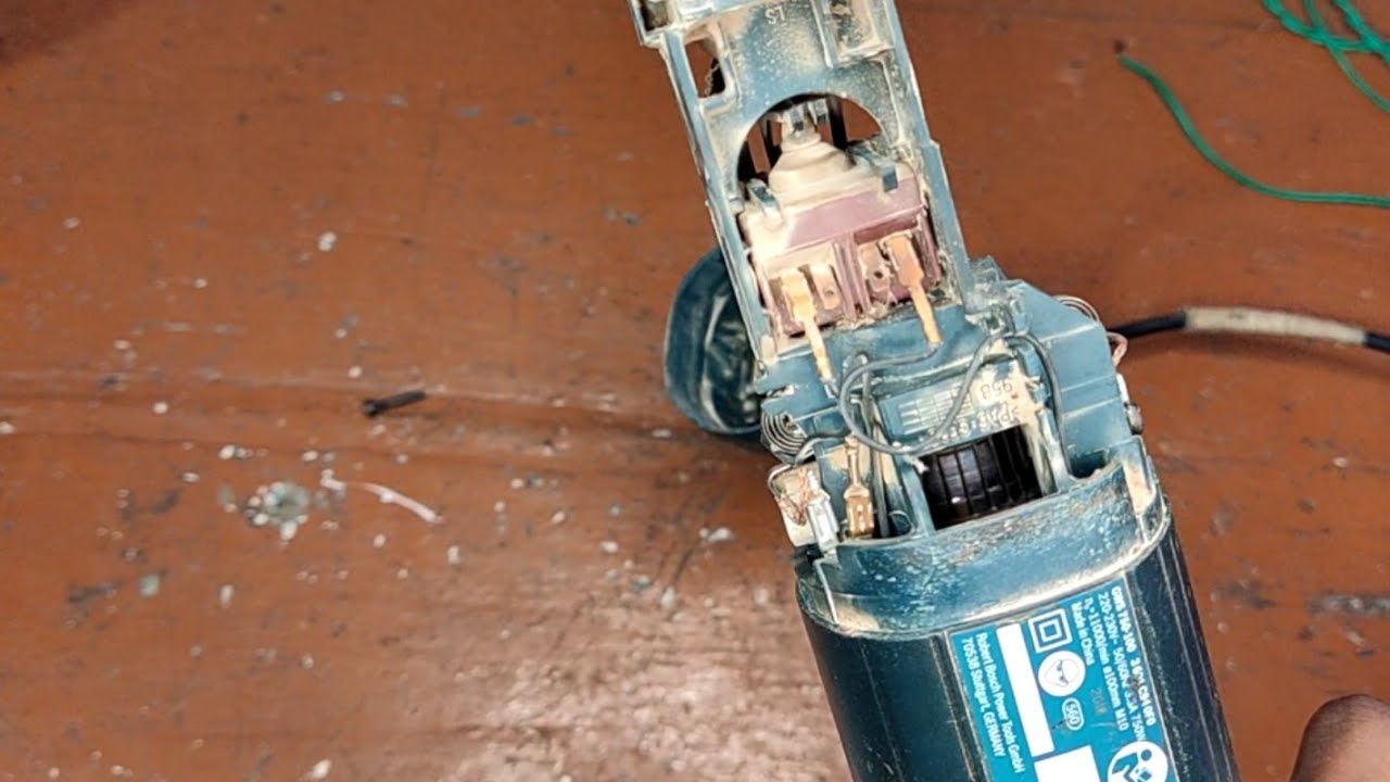 How to repair angle grinder machine // bosch gws 750 100 angle grinder machine repair