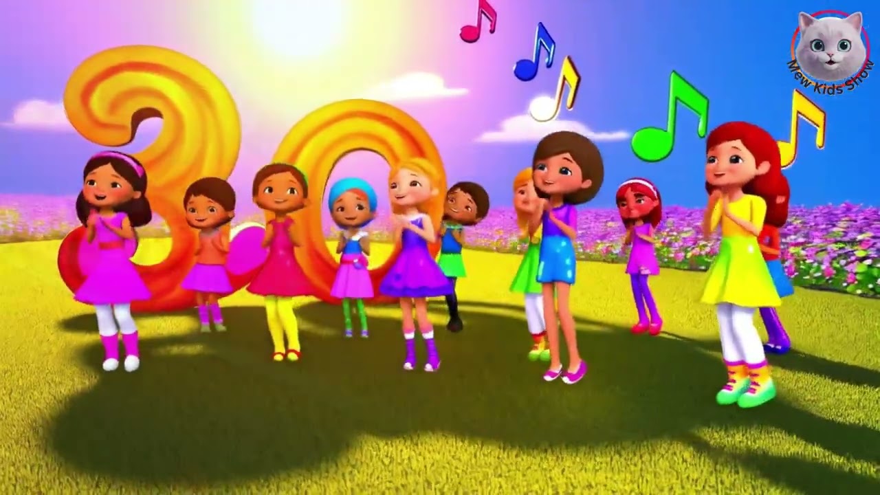 The Numbers Song – Fun 3D Cartoon Animation for Kids | Learn to Count 1 to 10! | Mew Kids Show