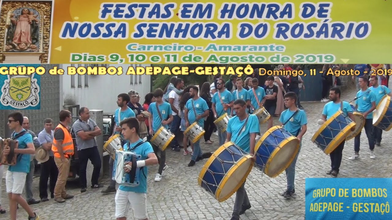 GRUPO de BOMBOS de GESTAÇÔ-Festas de Carneiro-Amarante-2019