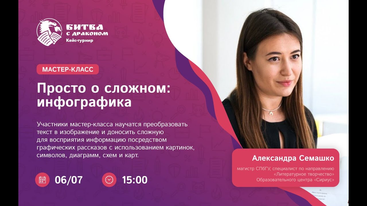 Мастер-класс «Просто о сложном: инфографика»