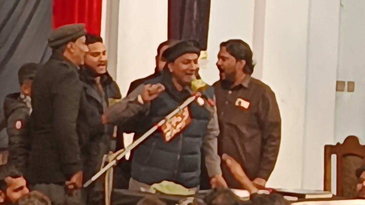 Zakir Ghulam Abbas Ratan Addressing Majlis e Aza At Karbala Gamay Shah Lahore