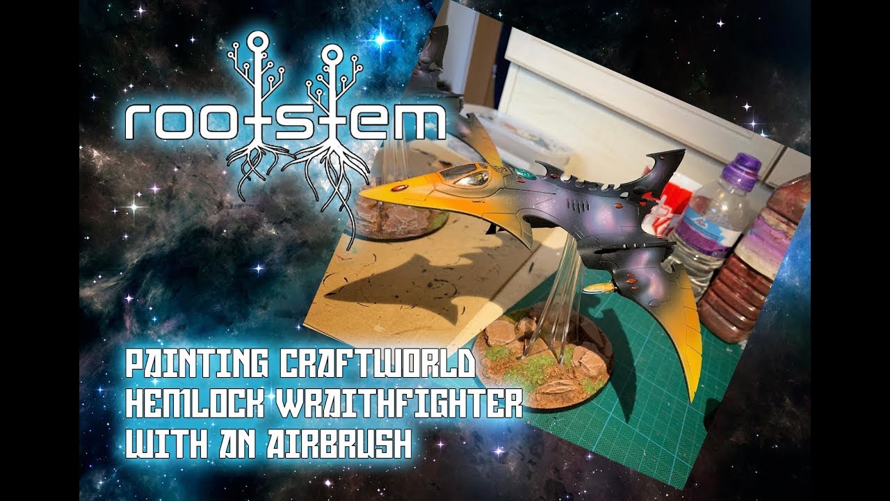 Painting Warhammer 40k Aeldari Hemlock Wraithfighter