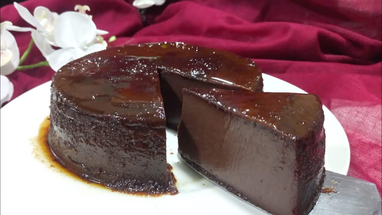 FLAN DE CHOCOLATE SIN HORNO