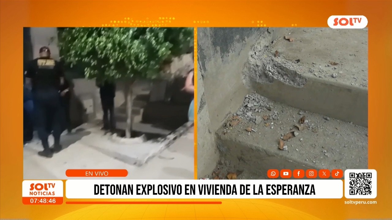 Trujillo: explosión en vivienda alarma a vecinos de La Esperanza