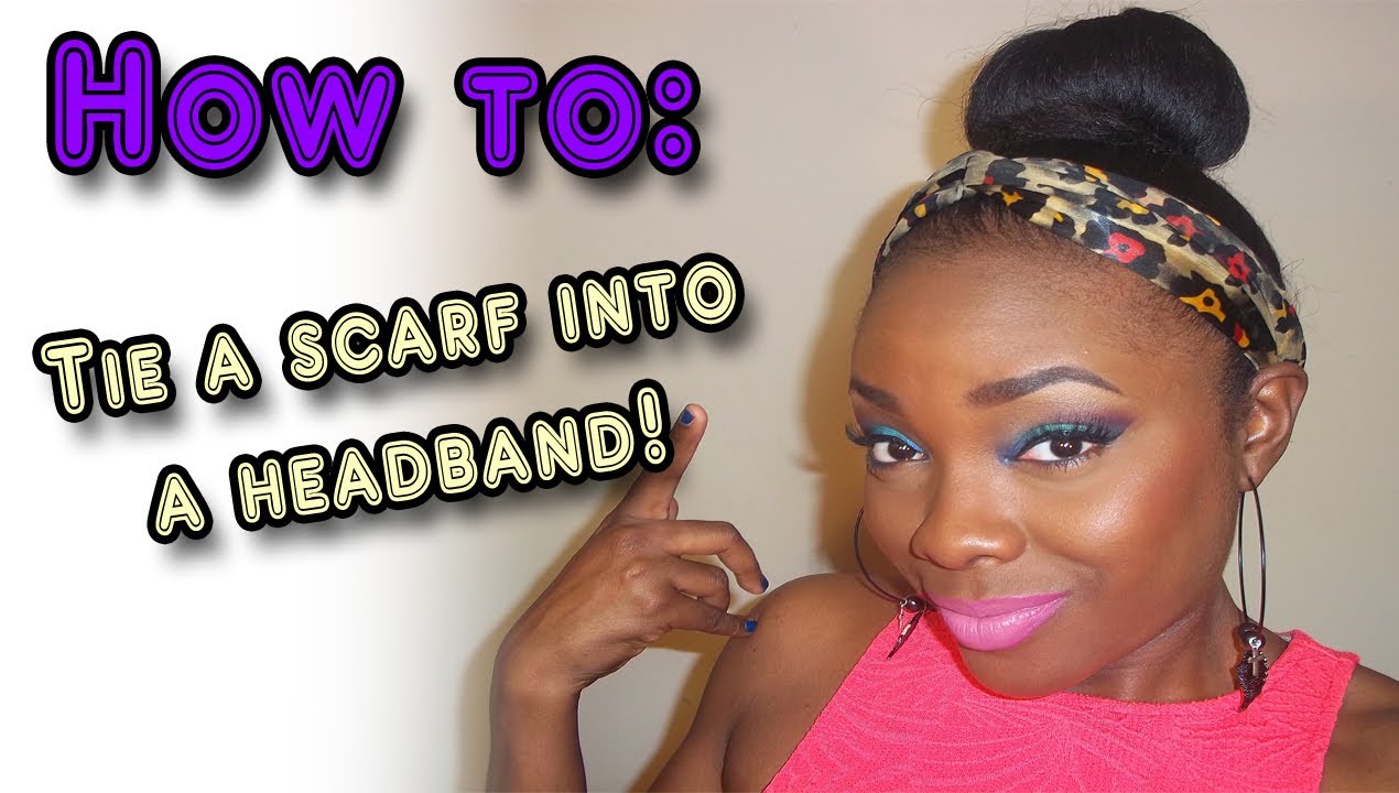 HOW TO│tie your scarf into a headband