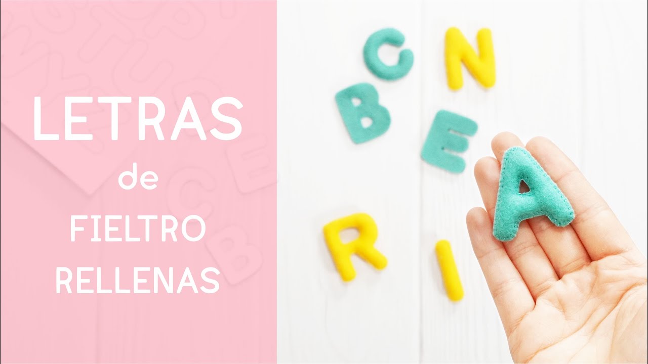Cómo hacer letras en fieltro/ How to Make Letters in Felt - DIY