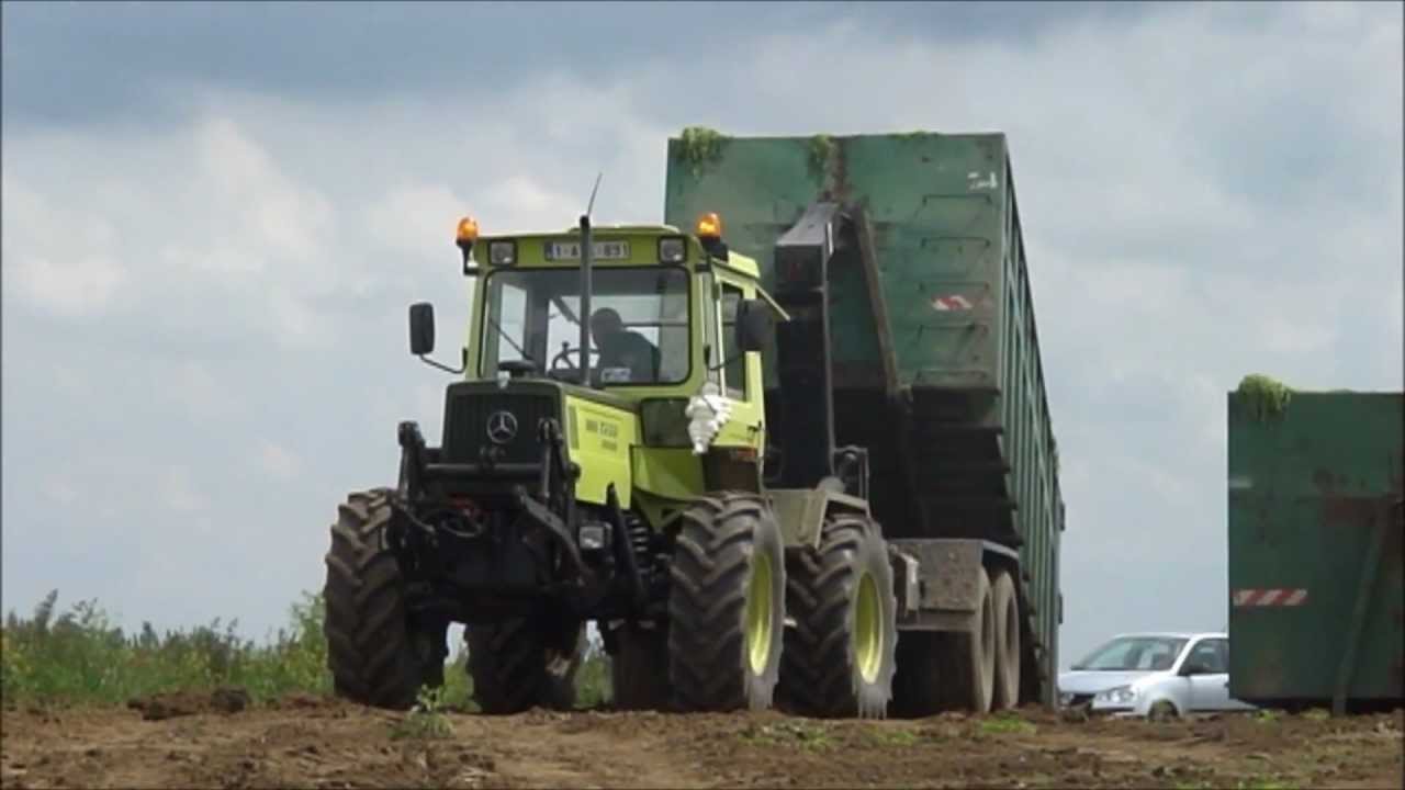 MB Trac 1000 au débardage de cerfeuil