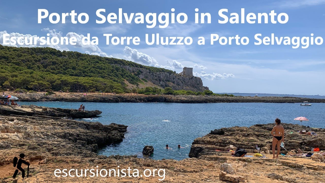 Porto selvaggio. Salento. Escursione da Torre Uluzzo e un tuffo e snorkeling nel Mar Ionio 4k