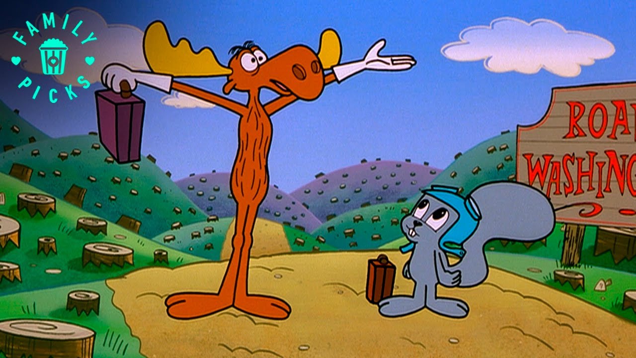 Rocky Flies In, Bullwinkle Stumbles In | The Adventures of Rocky and Bullwinkle