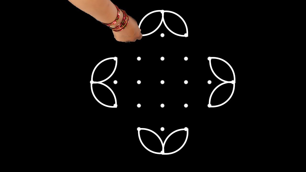Easy Friday kolam with 5*1 dots🌷Beautiful rangoli designs🌷small muggulu🌷local Tv Rangoli🌷Daily muggu