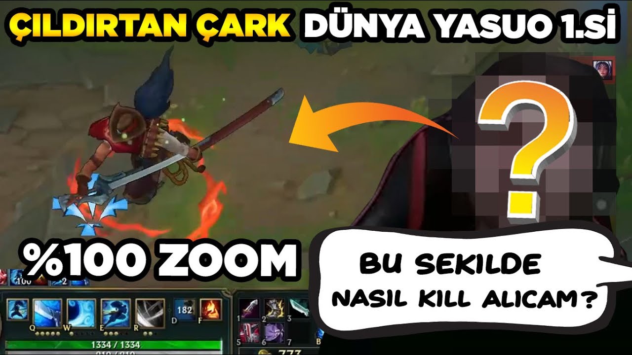 KAMERAYI %100 ZOOM YAPTIRIP DÜNYA YASUO 1.SİNE HAYATININ EN ZOR MAÇINI OYNATTIK!