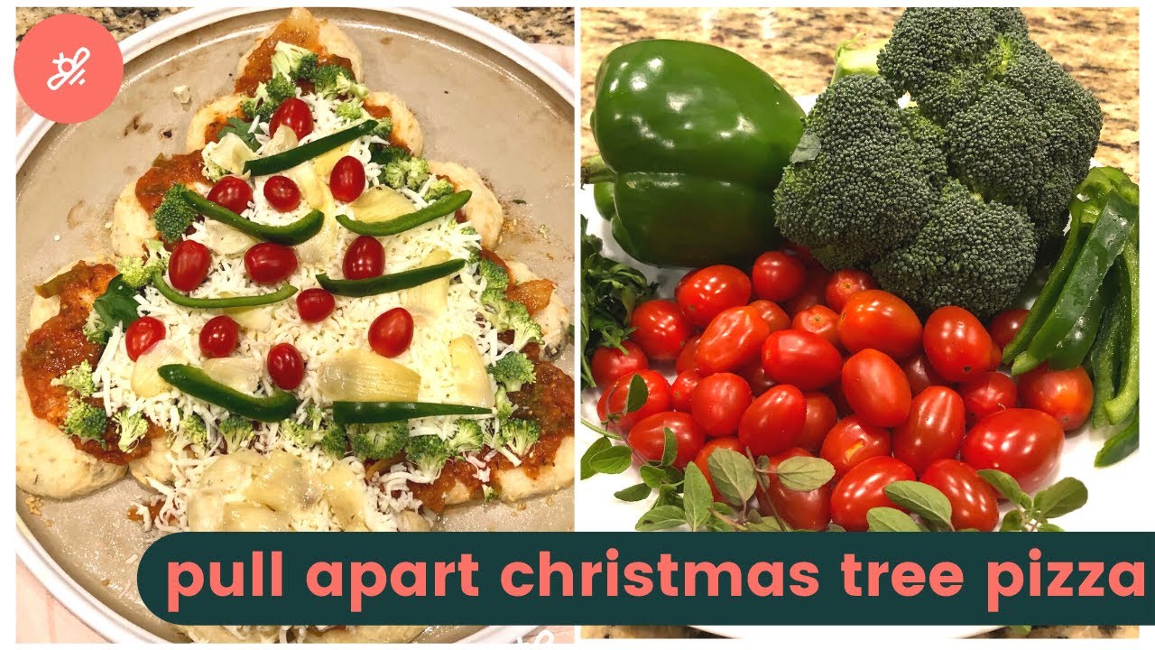 Delicious Pull Apart Christmas Tree Pizza