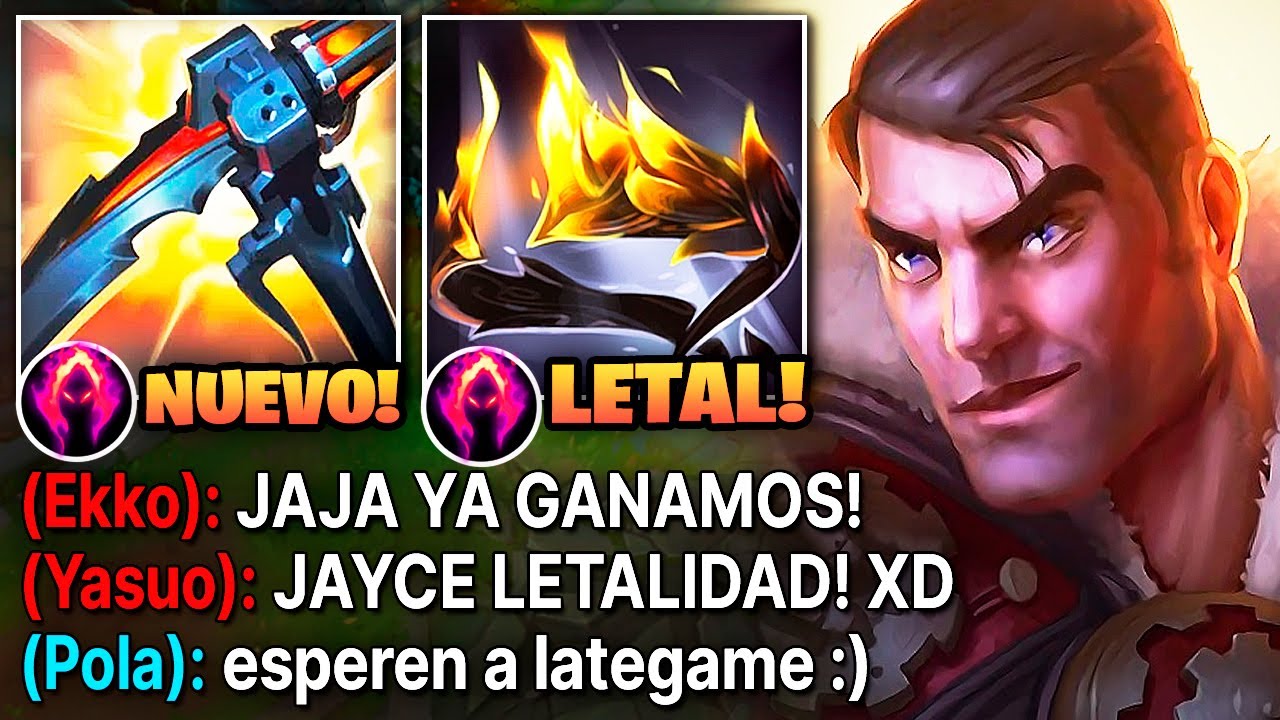 Jayce pero cada Q quita el 80% de vida con esta build de letalidad