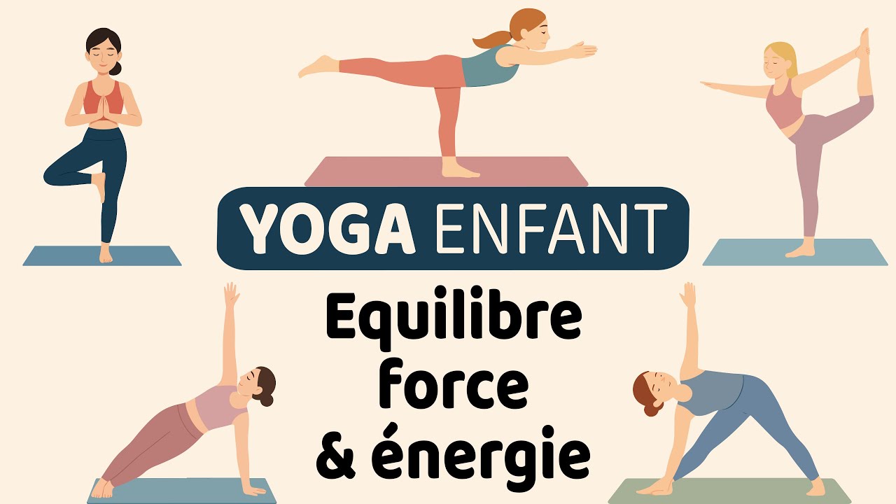Yoga enfant debout en français 🇫🇷 | Équilibre, force et énergie (tous niveaux)