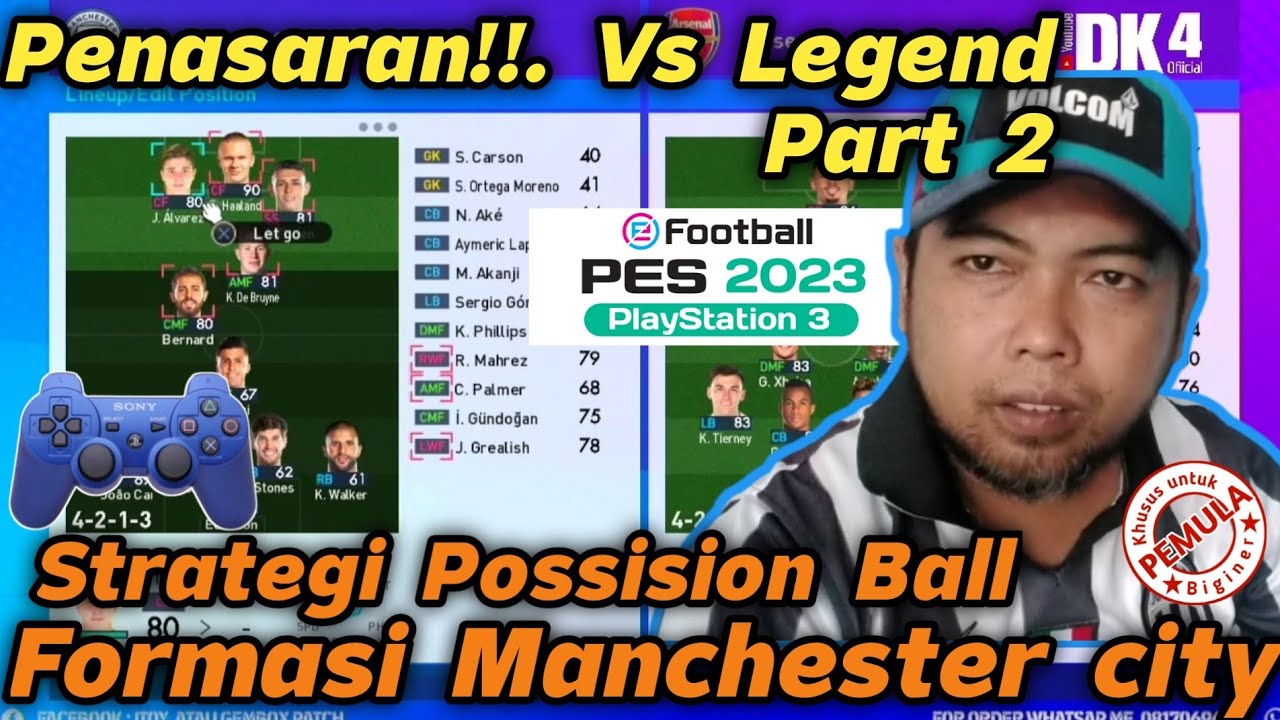 Penasaran!! Vs legend part2 // PES E FOOTBALL 23 PS3