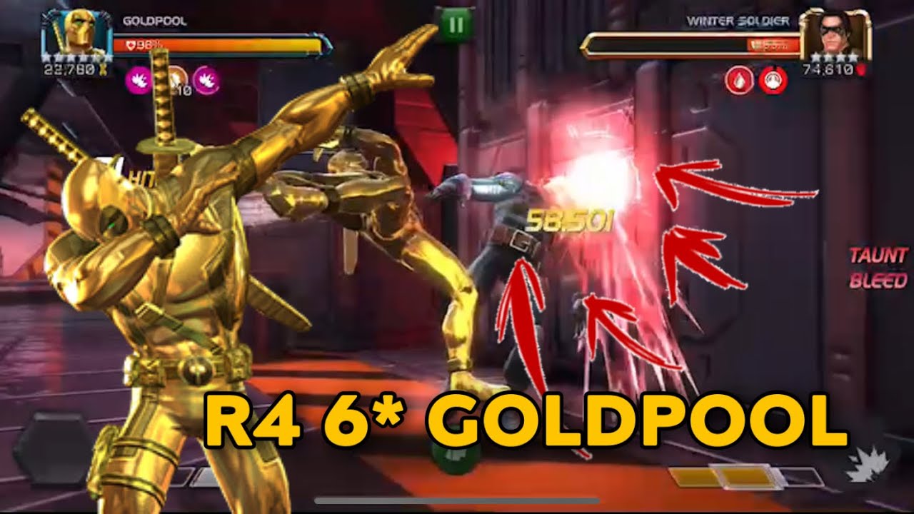 Rank 4 6* Goldpool Gameplay - sent by Meta4s - marvel contest of champions
