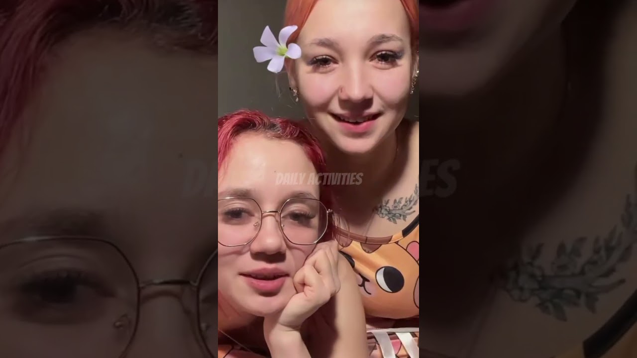 активность 😱😱😱две юные девушки перед сном