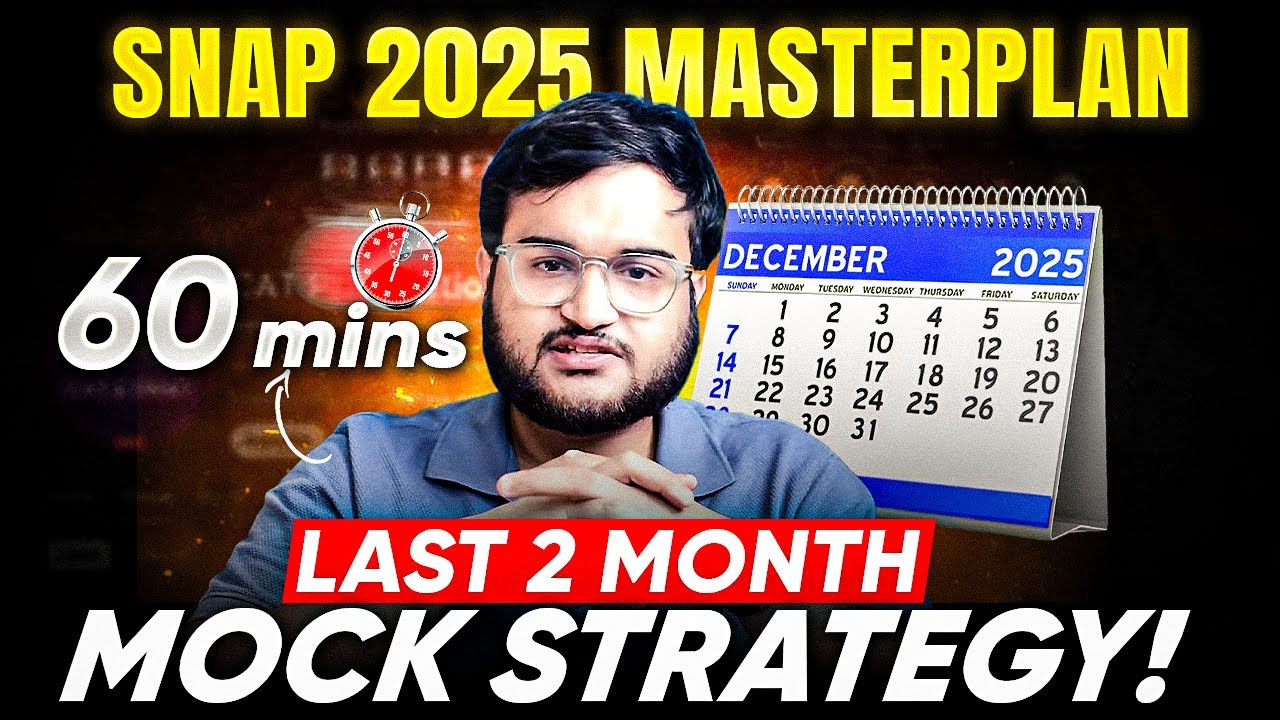 SNAP 2025 Strategy | 60 Questions, 60 Minutes, 99%ile