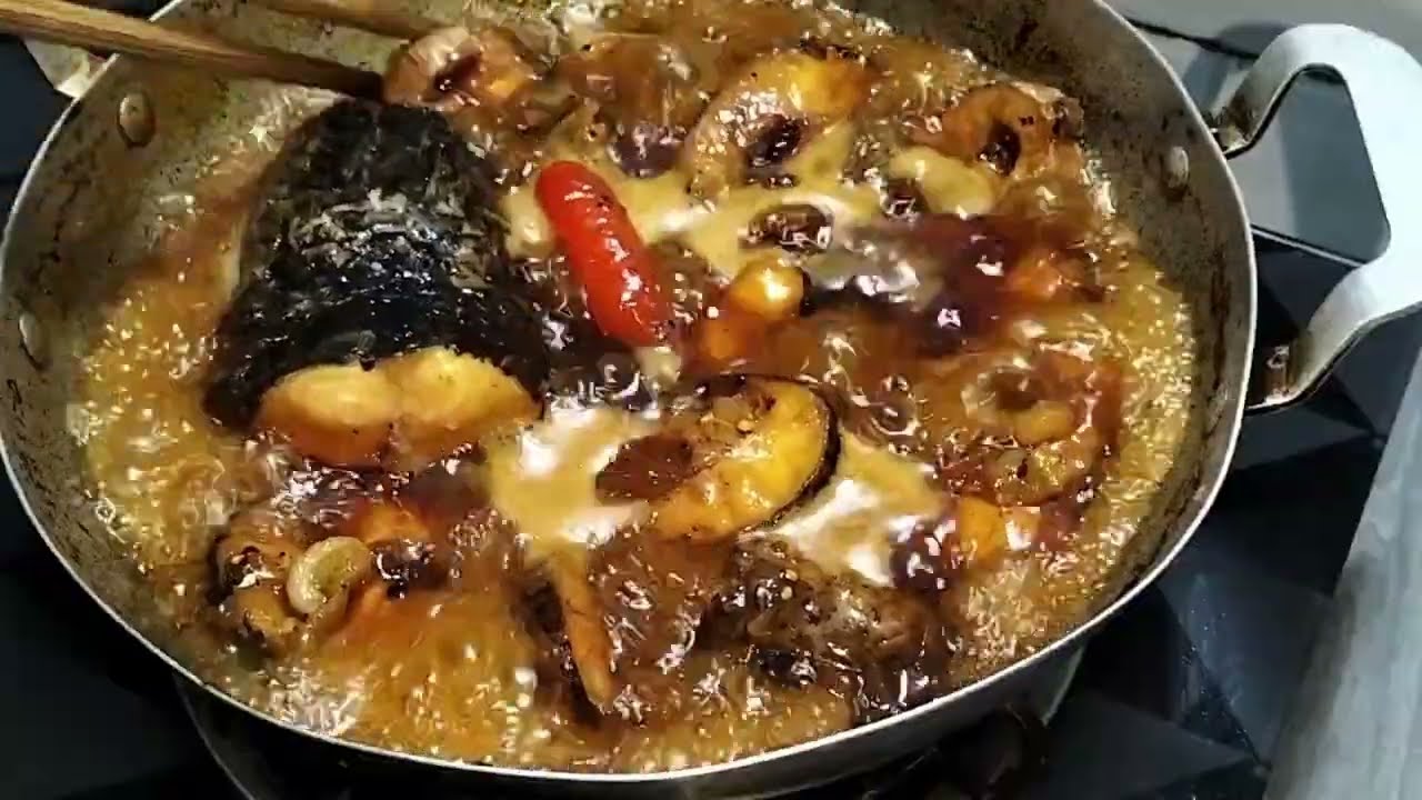 Cơm Sáng Đơn Giản Cá Lóc Kho Tiêu Ăn Với Rau Cần Rất Hao Cơm #buacomquenha 