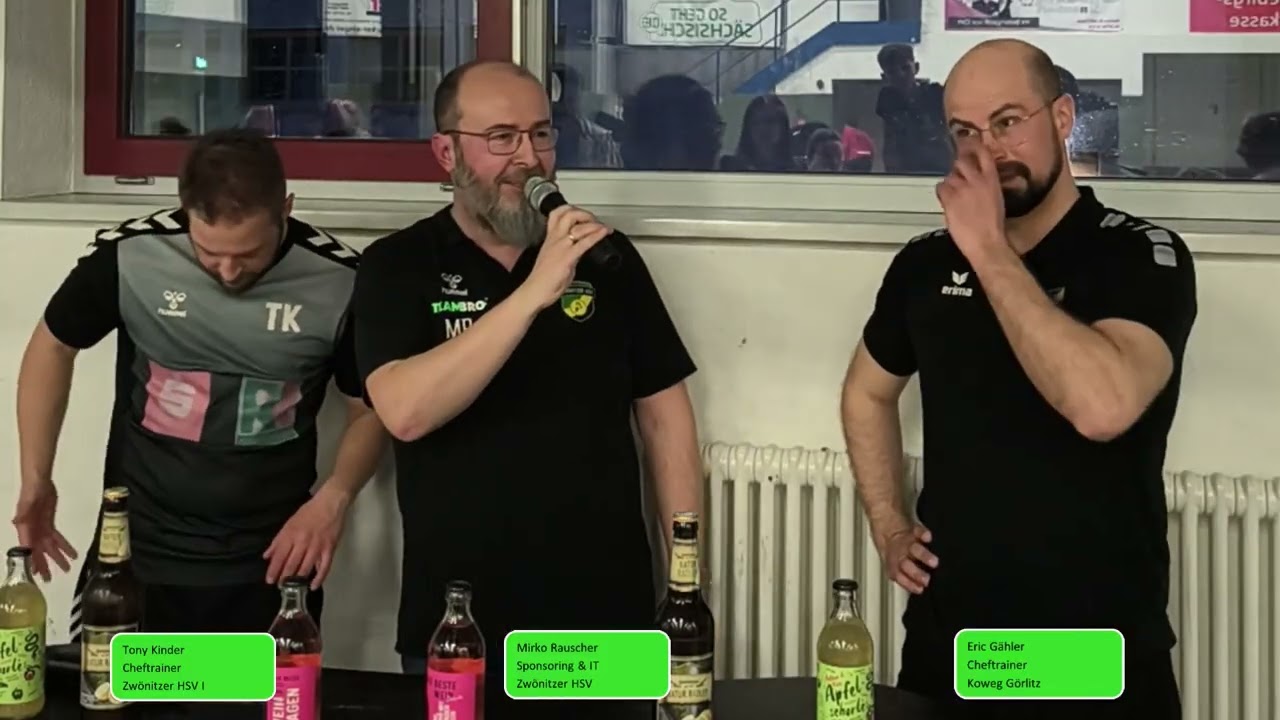 Pressekonferenz Oberliga Sachsen Zwönitzer HSV vs. Koweg Görlitz 07.03.2026