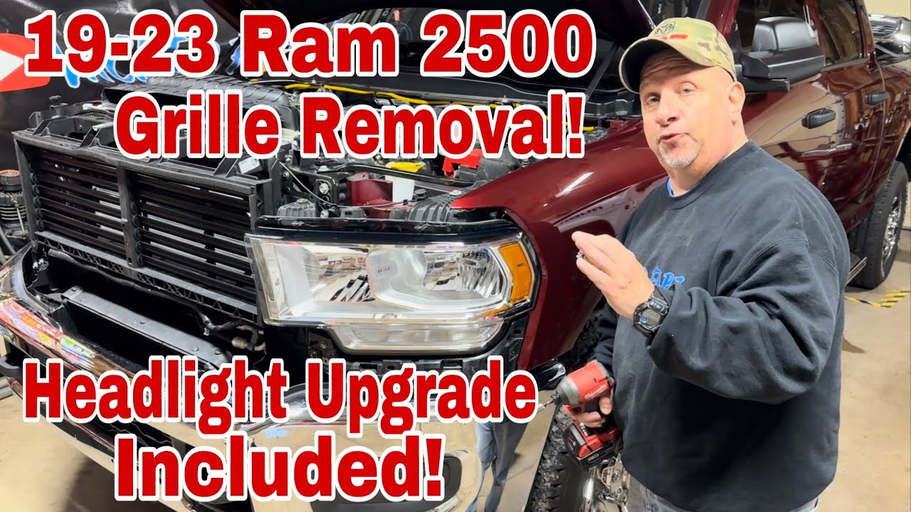 How To Remove the Grille on a Ram 2500 5th Gen