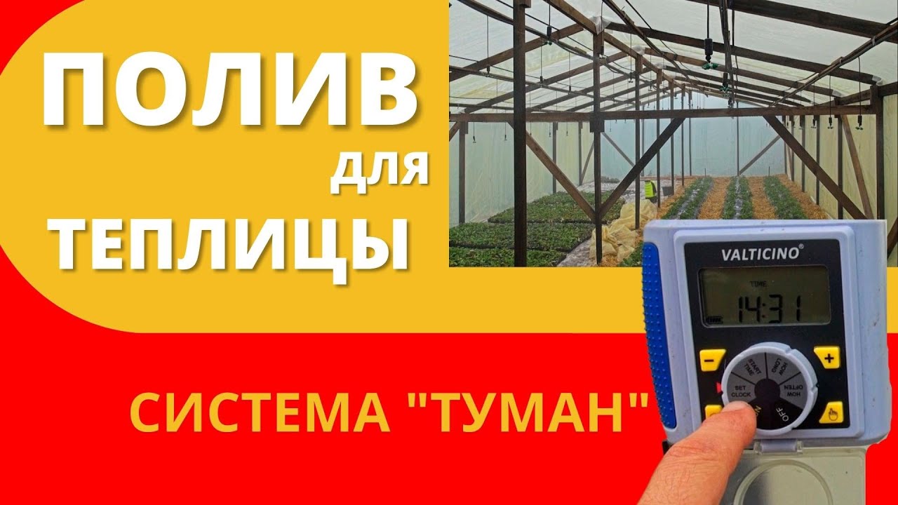 Полив для теплицы. Система (туман)
