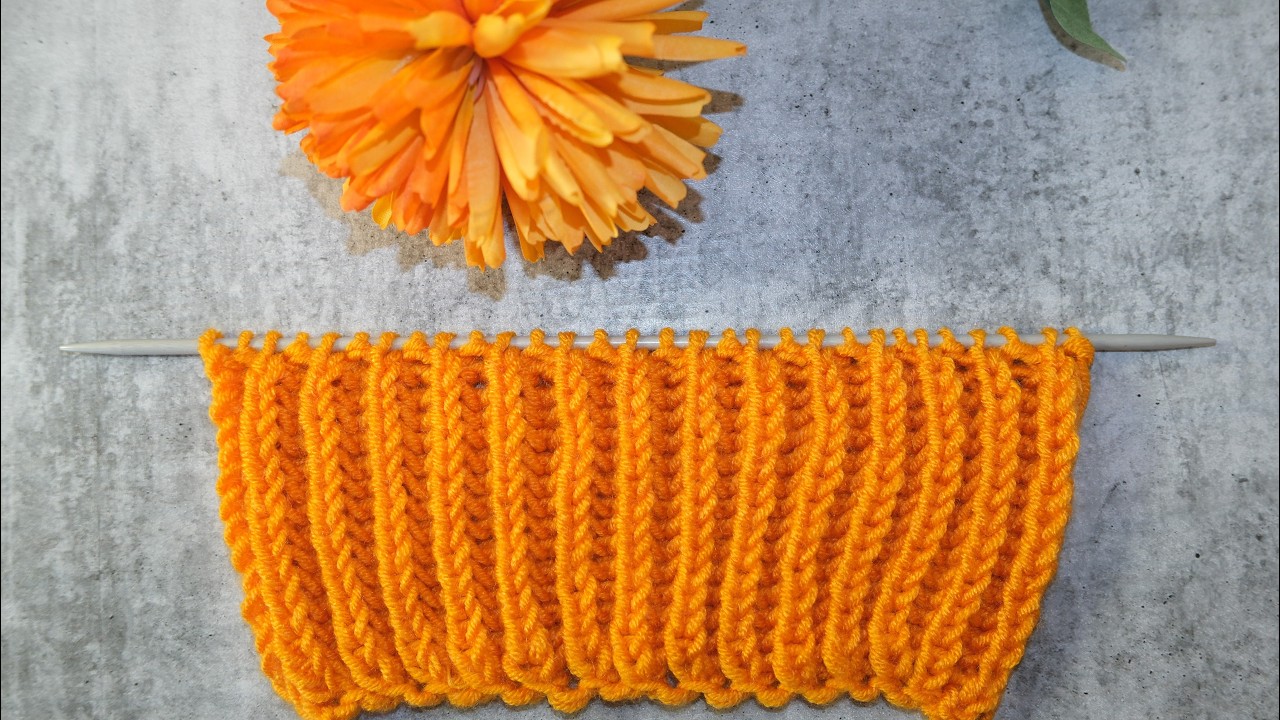 Brioche Knitting Stitch (The easier alternative) Dupli bod pletenje