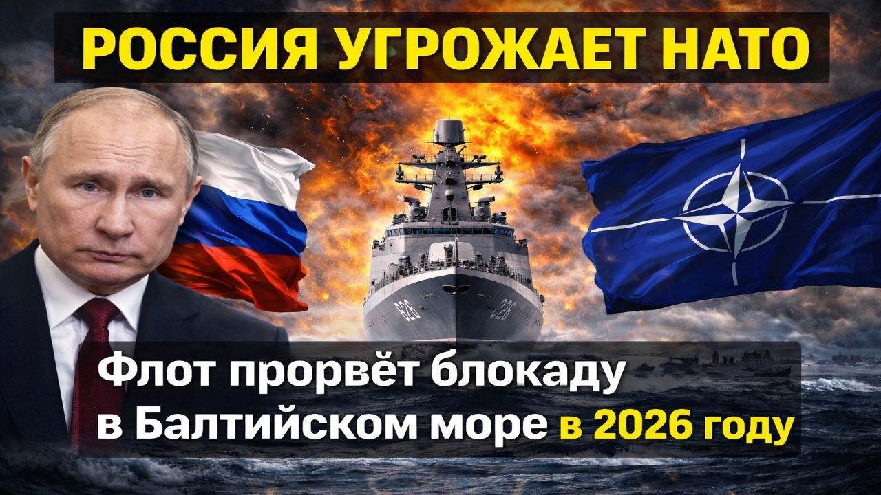 Россия угрожает НАТО: Флот готов прорвать блокаду «теневого флота» в Балтийском море в 2026 году #⃣