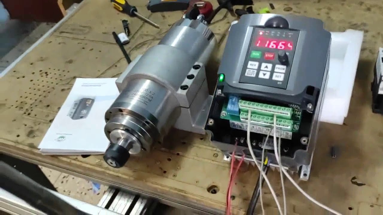 Conectar vdf haunyang a interfaz puerto paralelo 5 ejes cnc mach3 Parte 2