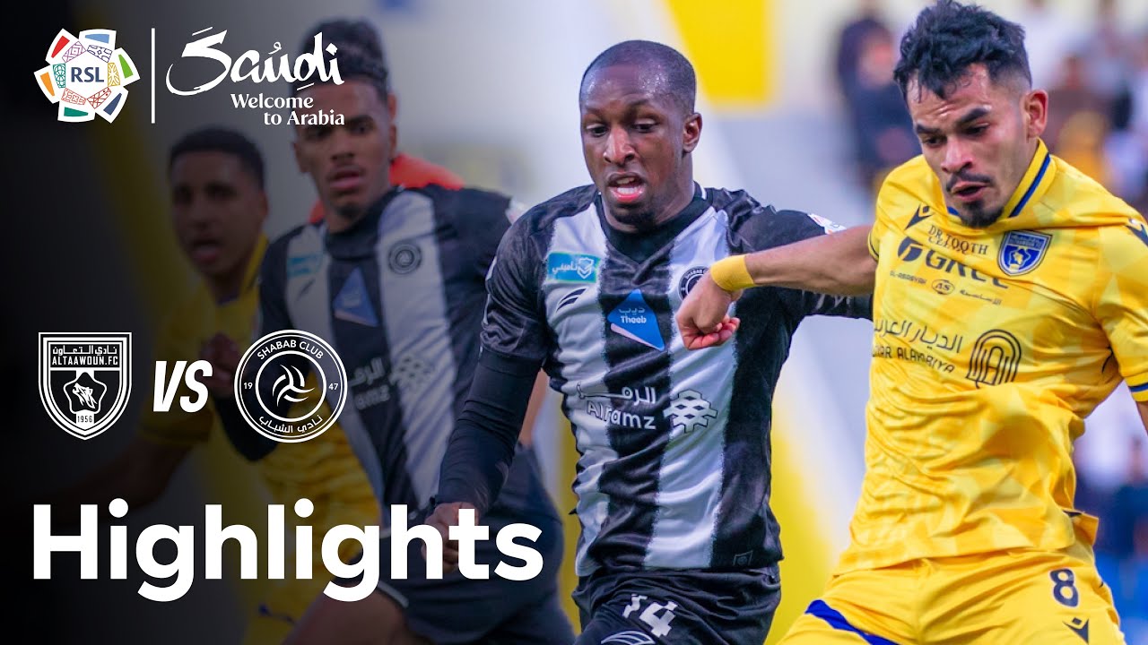 10-man Al Taawoun strike back to get a point vs. Al Shabab! | Highlights presented by Visit Saudi