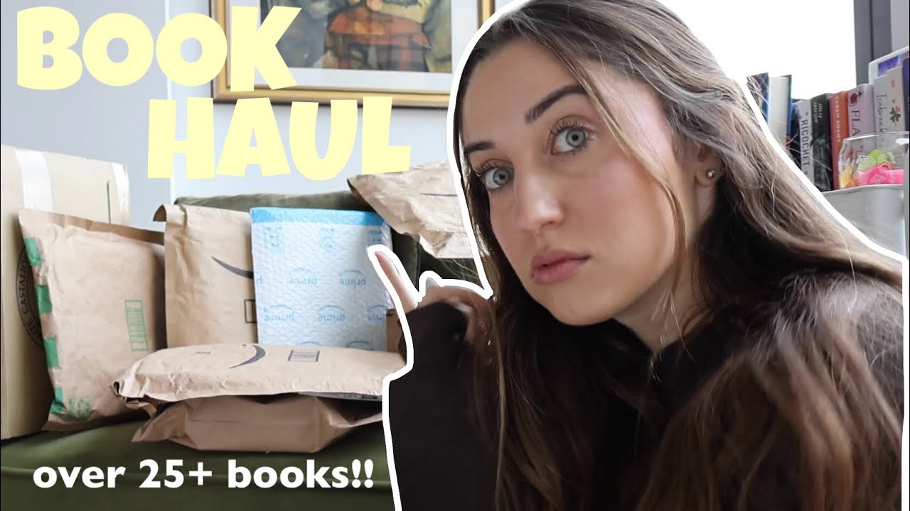 First Ever BOOK HAUL over 25 books! unboxing haul