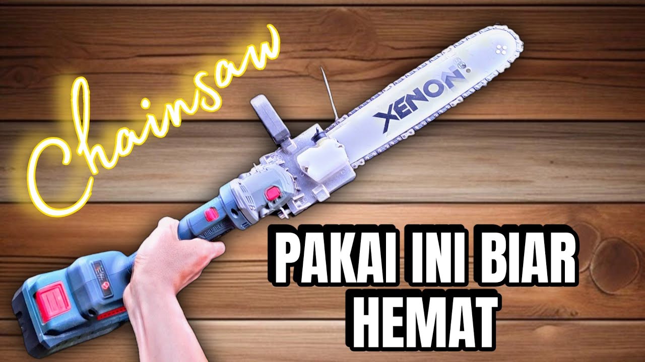Nyobain adapter chainsaw xenon 12 inch pakai gerinda lucid ly01