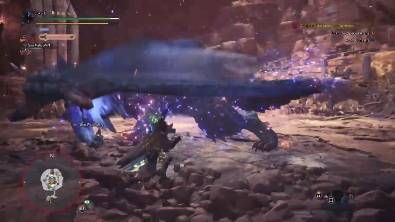 MHW- Pandora's Arena. USJ Solo Lunastra 7m5s