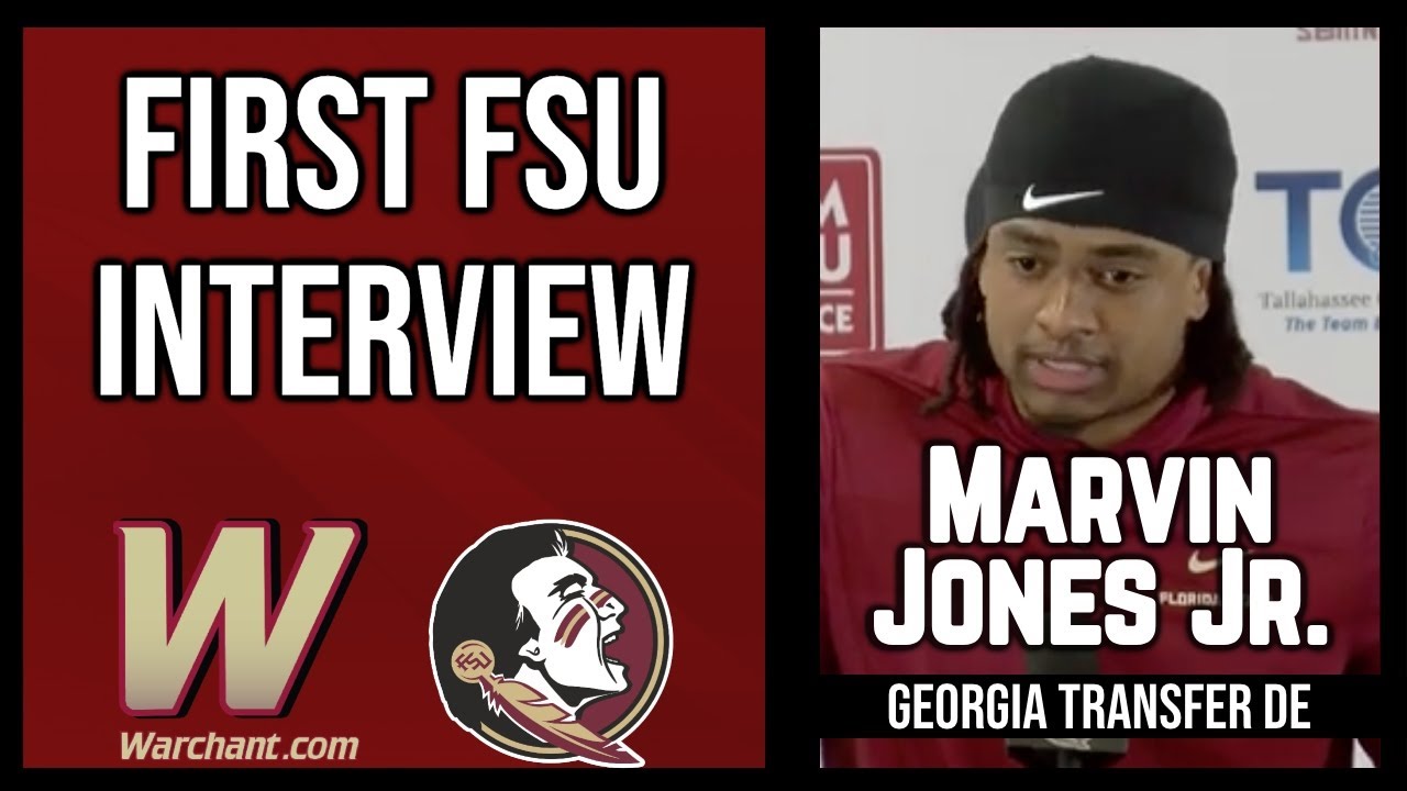 Marvin Jones Jr. Georgia Transfer DE First FSU Interview | FSU Football | Warchant TV #FSU