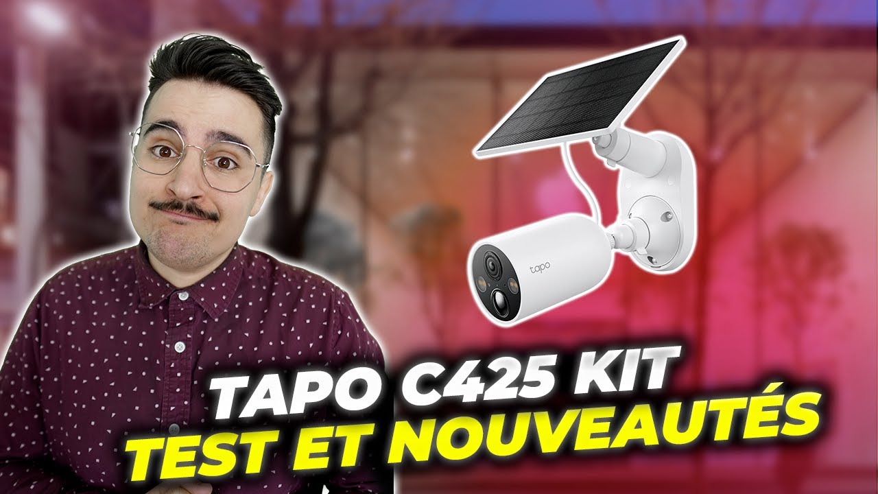 TAPO C425 KIT :Le kit cam&eacute;ra + panneau solaire parfait pour prot&eacute;ger sa maison en toute simplicit&eacute;