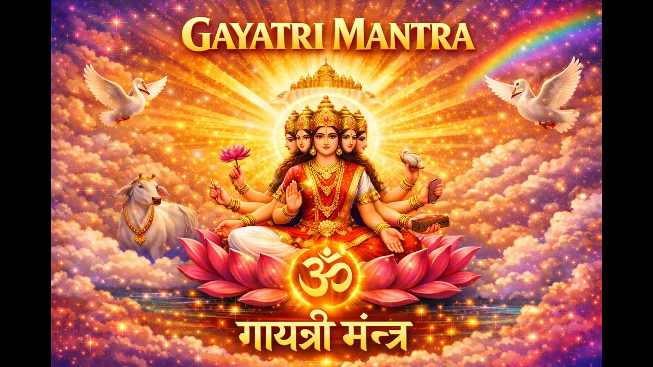 Gayatri Mantra | Om Bhur Bhuva Swaha | Most Powerful Mantra for Peace & Positive Energy (5 Minutes)