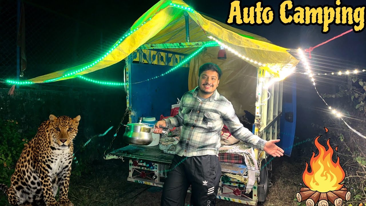 India’s First Auto Camping In Forest || Night Camping In Deep Wildlife 😮